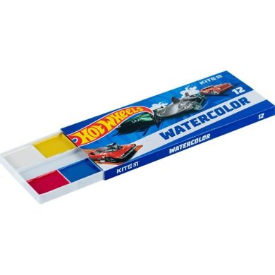 Краски аквар., картон.упак., б/п, 12 цветов Hot Wheels Kite HW23-041