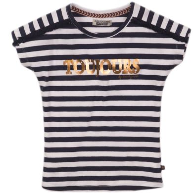 Футболка дитяча DJ Dutchjeans в синю смужку р. 134 E38010-45