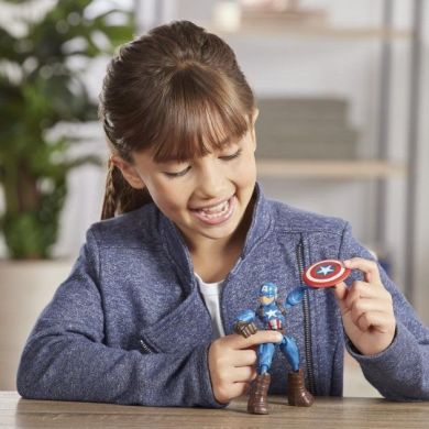 Игровая фигурка героя фильма Мстители серии Bend and Flex Капитан Америка (Captain America), 15см Hasbro E7869