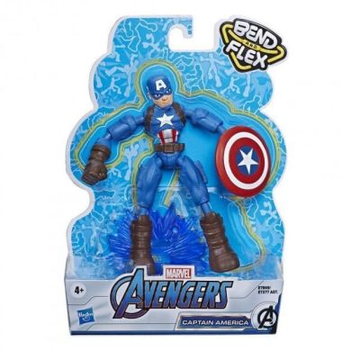 Игровая фигурка героя фильма Мстители серии Bend and Flex Капитан Америка (Captain America), 15см Hasbro E7869