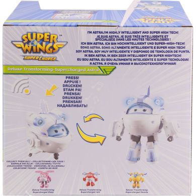 Ігрова фігурка-трансформер Super Wings Supercharge Lights&Sounds Astra, Астра, світло, звук EU740433