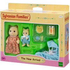 Ігровий набір Sylvanian Families Мама-кішка з малюком та колискою 5433