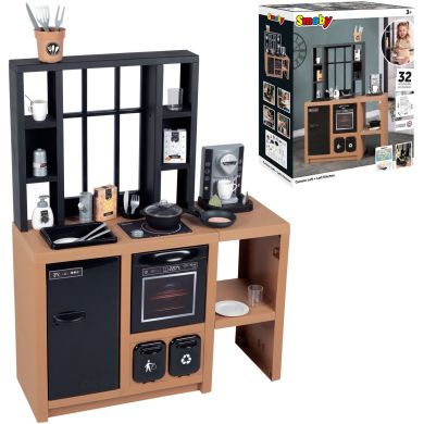Інтерактивна кухня Лофт з кавоваркою, аксесуарами та звуковим ефектом, 3+ SMOBY TOYS 312600
