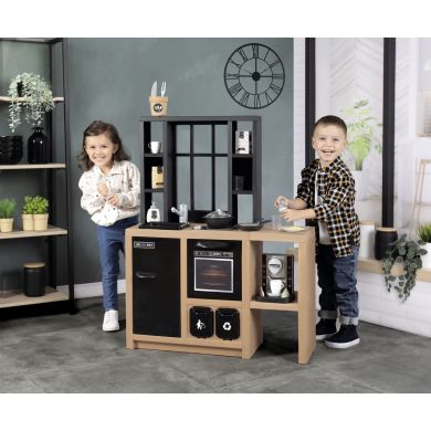 Інтерактивна кухня Лофт з кавоваркою, аксесуарами та звуковим ефектом, 3+ SMOBY TOYS 312600