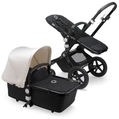 Коляска 2в1 Bugaboo Cameleon 3 plus Black/Black-Fresh White, колір чорний 230162FW01