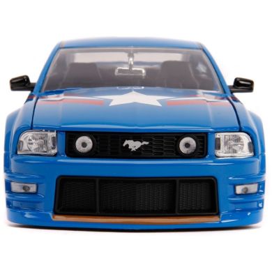 Машина металева Jada Марвел Месники Ford Mustang GT 2006 + фігурка Капітана Америки 1:24 253225007