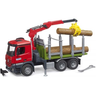Машинка игрушечная Лесовоз MB Arocs с манипулятором Bruder 03669