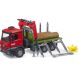 Машинка игрушечная Лесовоз MB Arocs с манипулятором Bruder 03669