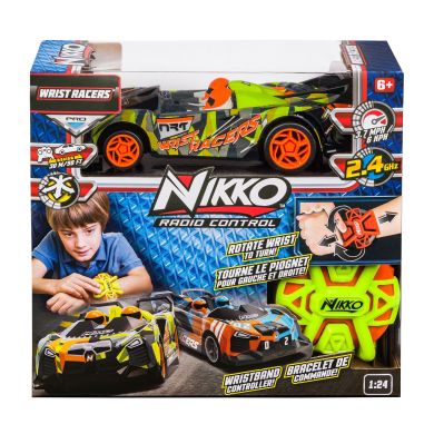 Машинка игрушечная на радиоуправлении Wrist Racers - Neon Camo Green Nikko 10292
