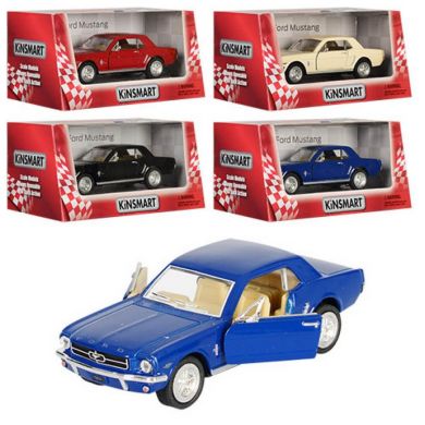 Машинка KT Ford 5351 W инерционная, металл, 1:36, открывается дверь, 4 цвета, кор., 16-7,5-8 см.