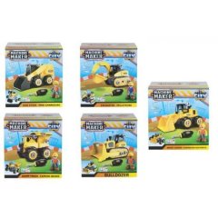 Модель строительной техники Junior Builder, разборная модель с фигуркой и отверткой, в ассортименте40010