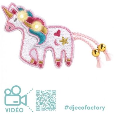Набір для творчості DJECO Factory Брошка Милий єдиноріг зі світлодіодом DJ09321