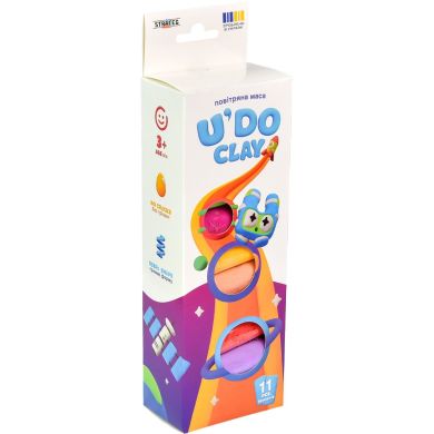 Набор для творчества U'DO Clay 11 шт, брикет 10 г (укр) 30842 STRATEG 30842