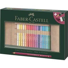 Набір кольорових олівців Faber-Castell Polychromos 30 кольорів у пеналі "рол" з аксесуарами Faber-Castell 110030