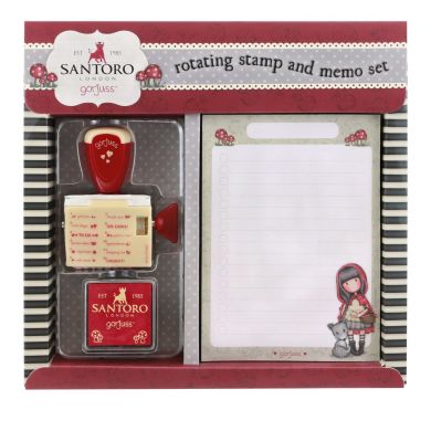 Набір з печаткою і блокнотом Santoro Little Red Riding Hood 865GJ01