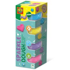 Незасихаюча маса для ліплення серії Feel good dough БЛИСК (4 кольори, у пластикових баночках) 00515S