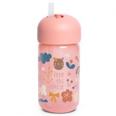 Пляшка із трубочкою «Лісові історії» рожева Suavinex 401205, Рожевий