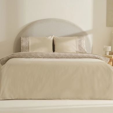 Постільна білизна Karaca Home Avenza, бежевий (простирадло 240x260, підковдра 200x220, 2 наволочки 50x70) 1000253149002