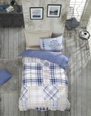 Комплект постільної білизни ранфорс Cotton box полуторний Бежевий Youth 1860854