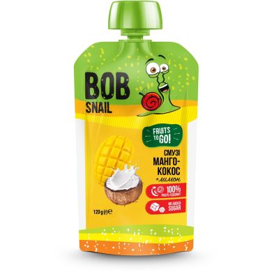 Пюре Смузі Манго-Кокос 120г Bob Snail 4820219343660