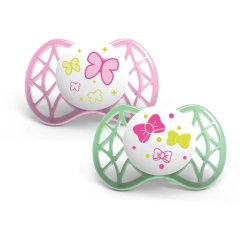 Пустушка симетрична Nuvita Air 6м+ 2 шт. для дівчинки NV7081Pink NV7081Pink, Рожевий