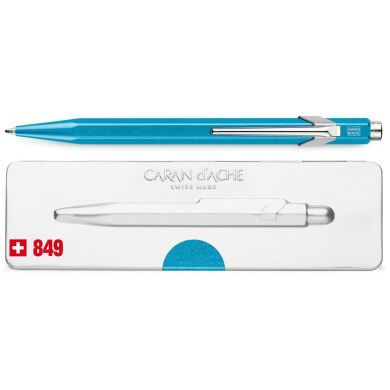 Ручка Caran d'Ache 849 Metal-X Голубая, box 849.671