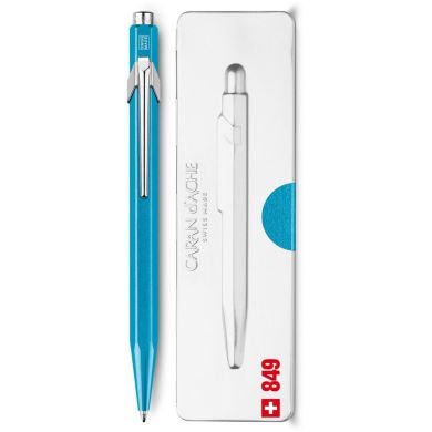 Ручка Caran d'Ache 849 Metal-X Голубая, box 849.671
