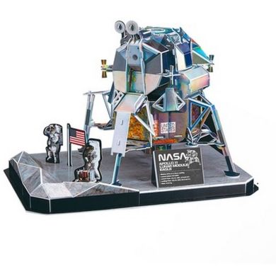 Тривимірна головоломка-конструктор NASA Місячний модуль Орел місії Аполлон-11 Cubic Fun DS1058h