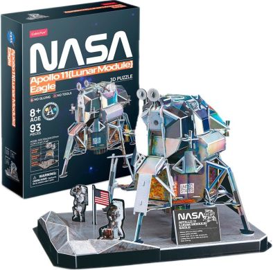 Трехмерная головоломка-конструктор NASA Лунный модуль Орел миссии Аполлон-11 Cubic Fun DS1058h