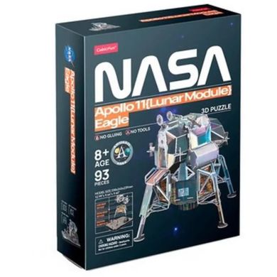 Трехмерная головоломка-конструктор NASA Лунный модуль Орел миссии Аполлон-11 Cubic Fun DS1058h