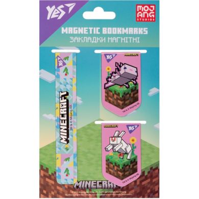 Закладки магнітні Yes Minecraft.Spring, 3 шт. 708343