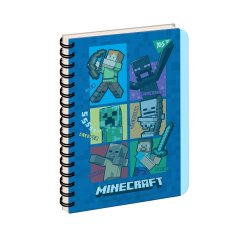 Зошит для записів YES В6/144 пл.об клітинка Minecraft 681992