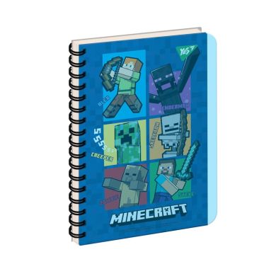 Зошит для записів YES В6/144 пл.об клітинка Minecraft 681992