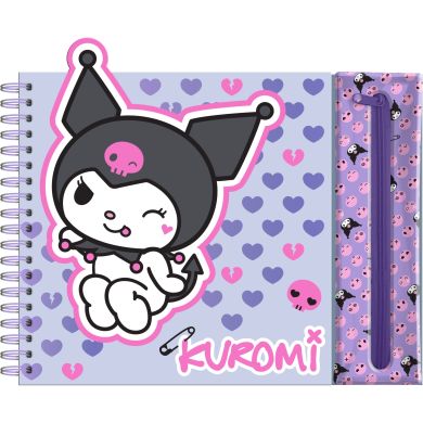 Зошит із завданнями KUROMI + олівці і знімний чохол Kids Licensing KU00004