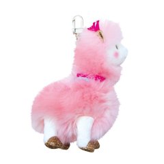 Брелок DouDou Лама 15 см рожева HO2800