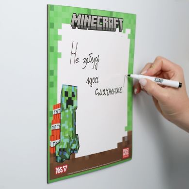 Дошка магнітна для маркерів Yes Minecraft 23 х 26 708504