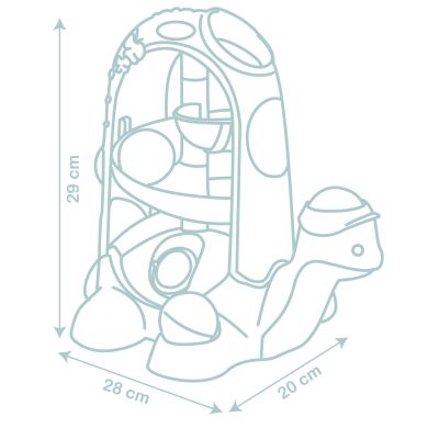 Іграшка для розвитку Smoby Little 2 в 1 Черепашка, 28x20x29 см, 12 міс. + SMOBY 140310