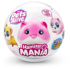 Інтерактивна м'яка іграшка PETS ALIVE S1 &ndash; КУМЕДНИЙ ХОМ&rsquo;ЯЧОК (рожевий) 9543-2