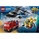 Конструктор Ремікс вертольотів, пожежних машин та підводних човнів LEGO City 60462