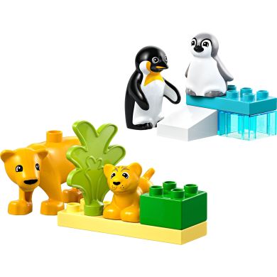 Конструктор Сімейства диких тварин: Пінгвіни та Леви LEGO DUPLO Town 10442