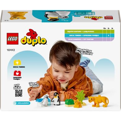 Конструктор Сімейства диких тварин: Пінгвіни та Леви LEGO DUPLO Town 10442
