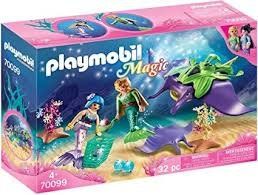 Конструктор Сборщики жемчуга со скатом Playmobil Magic 70099