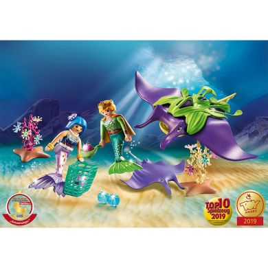 Конструктор Сборщики жемчуга со скатом Playmobil Magic 70099