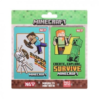 Магніти Yes Minecraft.Sniper duel, 6х9 см, 2 шт YES 708554