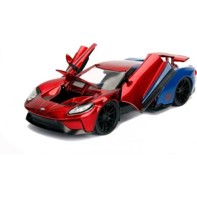 Машина металлическая Jada Марвел Человека-Паук Ford GT 2017 + фигурка Человека-Паука 1:24 253225002