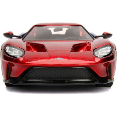 Машина металлическая Jada Марвел Человека-Паук Ford GT 2017 + фигурка Человека-Паука 1:24 253225002