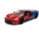 Машина металлическая Jada Марвел Человека-Паук Ford GT 2017 + фигурка Человека-Паука 1:24 253225002