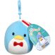 М'яка іграшка на кліпсі SQUISHMALLOWS серії Хелоу Кітті- ТАКСЕДО СЕМ (9 см) SQSN00276