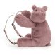Мягкая игрушка Рюкзак Hippo Jellycat (Джелликэт) 28x30 HUG2HBP