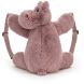 Мягкая игрушка Рюкзак Hippo Jellycat (Джелликэт) 28x30 HUG2HBP